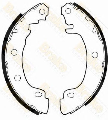 BRAKE ENGINEERING sh2496 -  Комплект тормозных колодок